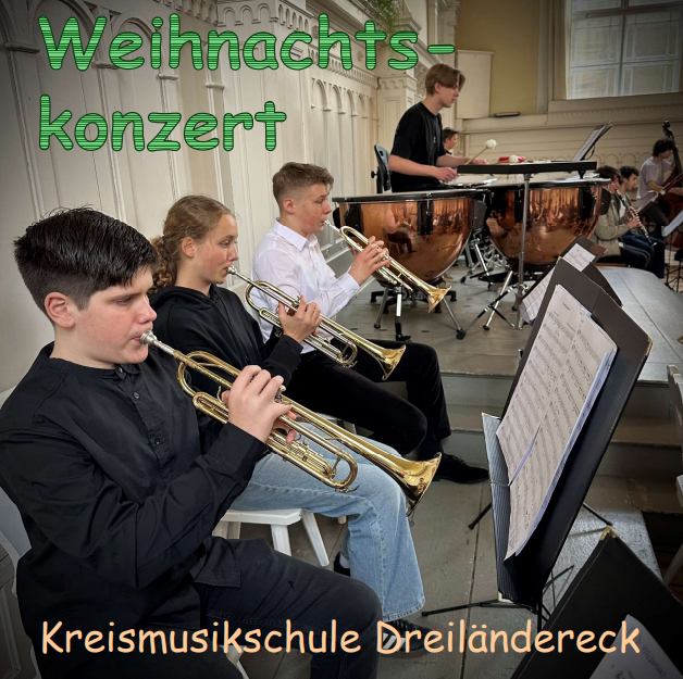 Titelbild Weihnachtskonzert der Kreismusikschule Dreiländereck