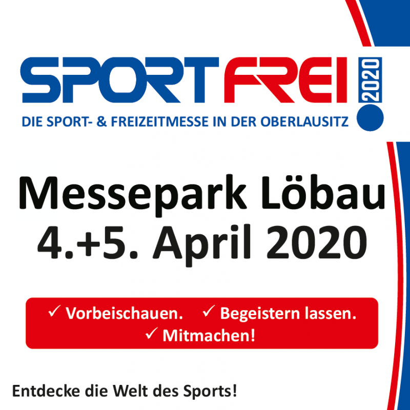 Titelbild SPORT FREI 2020! Die Sport- und Freizeitmesse in der Oberlausitz